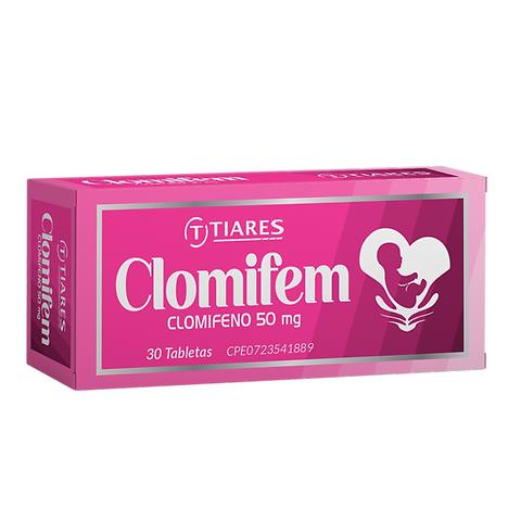 Clomifem clomifeno 50mg X 30 tabletas