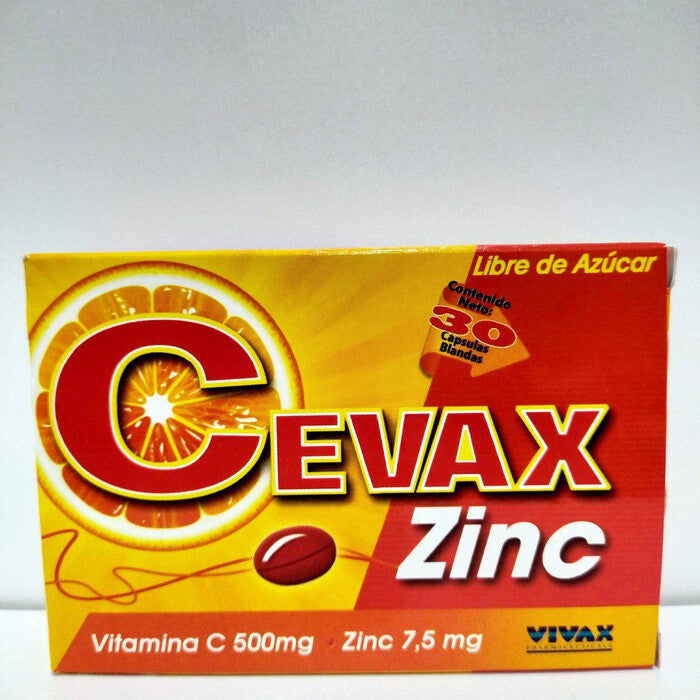 Cevax Zinc Vivax Caja x 30 Cápsulas