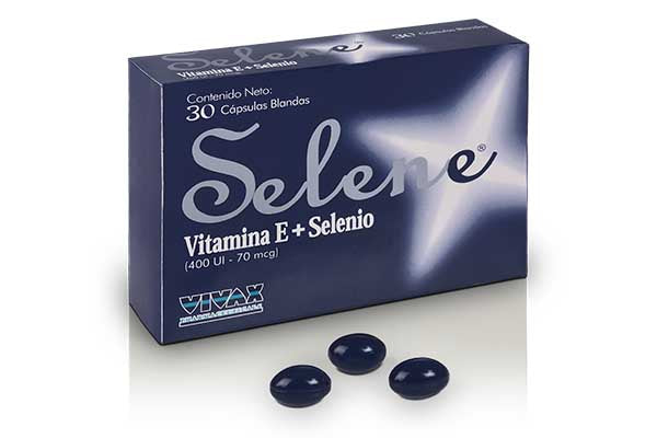 Vitamina E + Selenio 400U.I./70mcg Selene Vivax Caja x 30 Cápsulas