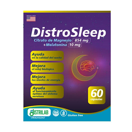 Distrosleep 854mg-10mg x 60 capsulas