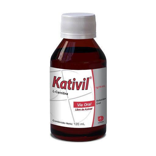 Kativil 1g/10ml Sol Oral 120ml L-carnitina Cofasa