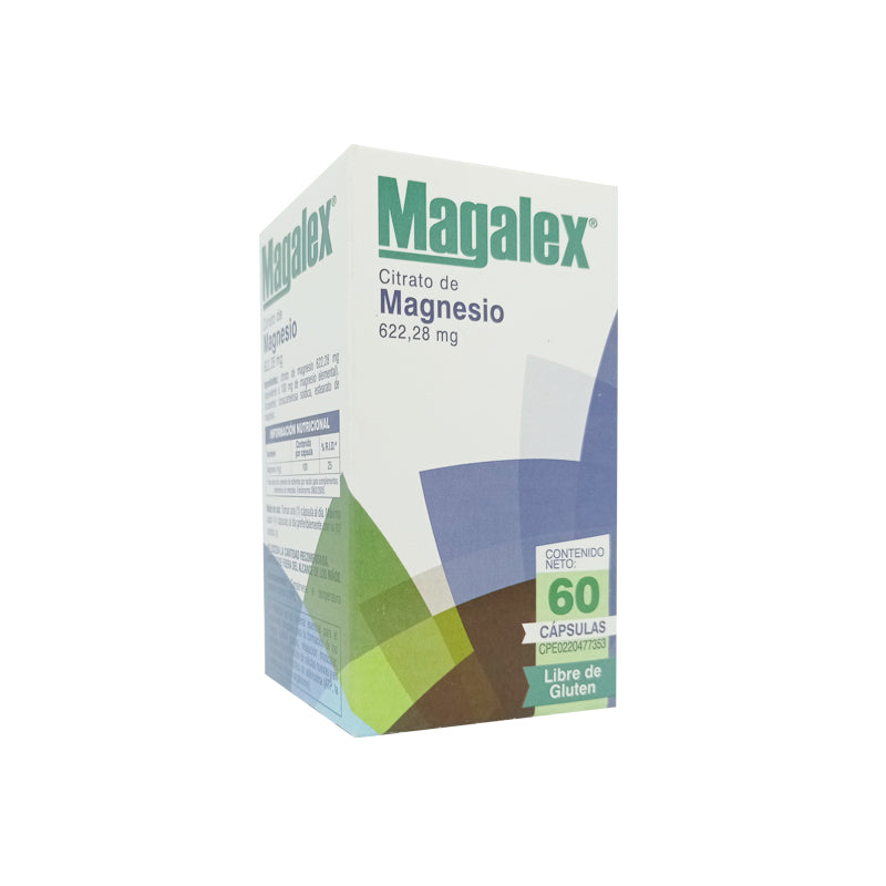 Magalex Citrato De Magnesio 60 Capsulas Lab Farma