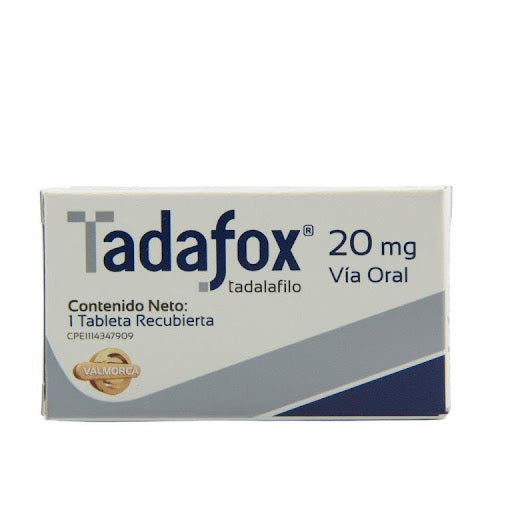 Tadalafilo 20mg Tadafox Caja x 1 Tableta Recubierta