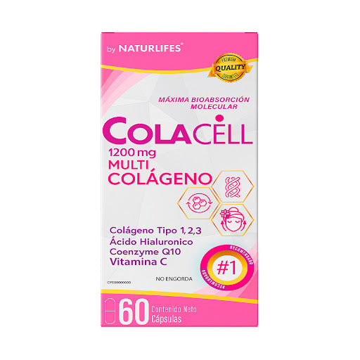 Colacell 1200mg, 60 capsulas Multicolageno Naturlifes
