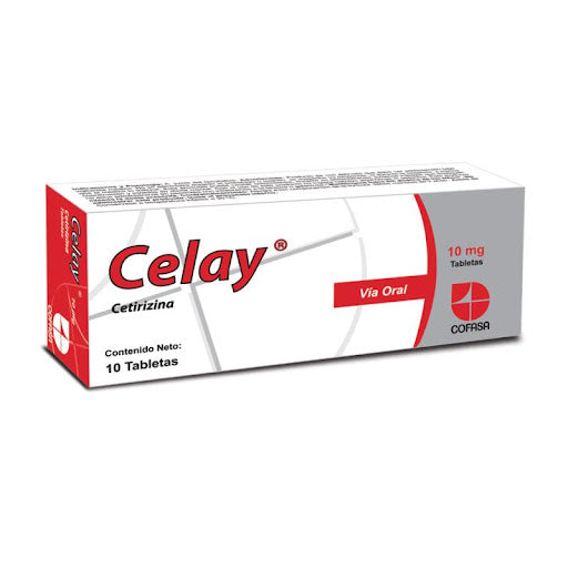 Cetirizina 10mg Celay Cofasa Caja x 10 Tabletas
